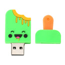 Cute Cartoon Ice Cream Shape USB 2.0 Flash Stick Thumb Pen Drive U Disk for Girls Friends 128GB