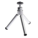 3-Section General Portable Camera Tripod Stand Adjustable Rotatable Retractable Tripods for iPhone7 Samsung Galaxy S8 S7 Video Cameras GoPro Devices Silver