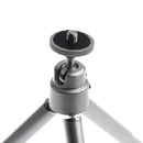 3-Section General Portable Camera Tripod Stand Adjustable Rotatable Retractable Tripods for iPhone7 Samsung Galaxy S8 S7 Video Cameras GoPro Devices Silver