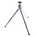 3-Section General Portable Camera Tripod Stand Adjustable Rotatable Retractable Tripods for iPhone7 Samsung Galaxy S8 S7 Video Cameras GoPro Devices Silver