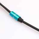 3.5mm Headphone Audio Splitter Jack Male to 2 Dual Female Cable Adapter,Y Splitter Cable for iPhone,Samsung,Tablet,Mp3,Hedaphone,Headset,Aluminum case Connector 30cm Cable Blue