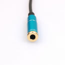 3.5mm Headphone Audio Splitter Jack Male to 2 Dual Female Cable Adapter,Y Splitter Cable for iPhone,Samsung,Tablet,Mp3,Hedaphone,Headset,Aluminum case Connector 30cm Cable Blue