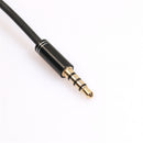 3.5mm Headphone Audio Splitter Jack Male to 2 Dual Female Cable Adapter,Y Splitter Cable for iPhone,Samsung,Tablet,Mp3,Hedaphone,Headset,Aluminum case Connector 30cm Cable Black