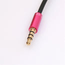 3.5mm Headphone Audio Splitter Jack Male to 2 Dual Female Cable Adapter, Y Splitter Cable for iPhone,Samsung,Tablet,Mp3,Hedaphone,Headset,Aluminum case Connector,30cm Cable Pink