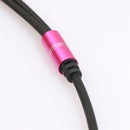 3.5mm Headphone Audio Splitter Jack Male to 2 Dual Female Cable Adapter, Y Splitter Cable for iPhone,Samsung,Tablet,Mp3,Hedaphone,Headset,Aluminum case Connector,30cm Cable Pink