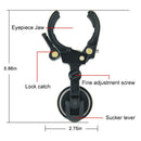 Smartphone Tablet Suction Clamp for iOS Android iPad Work with Binoculars Monocular Spotting Scopes Telescopes and Microscopes Camera Lens-Clip-on Mount