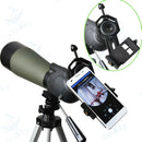 Universal Telescope Camera Adapter Mobile Phone Holder Mount Work with Binocular Monocular Spotting Scope Microscope Clip for iPhone X Samsung S8 Sony HTC Huawei and Many Other Phones