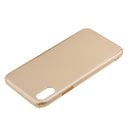 For iPhone X Case, Perfect Slim Fit Ultra Thin Lightweight Dirt/Dust Proof Hard PC Case 360 All-round Full Body Protective Back Cover Case for Apple iPhone X 5.8 inch Gold