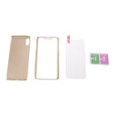 For iPhone X Case, Perfect Slim Fit Ultra Thin Lightweight Dirt/Dust Proof Hard PC Case 360 All-round Full Body Protective Back Cover Case for Apple iPhone X 5.8 inch Gold