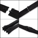 4 Pieces Cable Management Sleeve , Cord Management System and Zipper Buckle for TV / Computer / Home Entertainment, 19-20 inch Flexible Cable Sleeve Wrap Cover Organizer Black