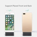 Unviersal Smart Phone Magnetic Charger Dock Station Cradle Charging Socket For Samsung S8 S7 iPhone 7 8 X Silver