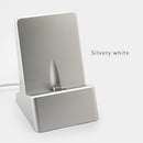 Unviersal Smart Phone Magnetic Charger Dock Station Cradle Charging Socket For Samsung S8 S7 iPhone 7 8 X Silver