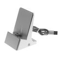 Unviersal Smart Phone Magnetic Charger Dock Station Cradle Charging Socket For Samsung S8 S7 iPhone 7 8 X Silver
