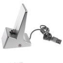 Unviersal Smart Phone Magnetic Charger Dock Station Cradle Charging Socket For Samsung S8 S7 iPhone 7 8 X Silver