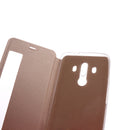 TPU Leather Magnetic Case Flip Cover Stand Function with Smart View Window Mobile Phone Protective for Huawei Mate 10 Pro 6.0 inch Gold