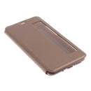 TPU Leather Magnetic Case Flip Cover Stand Function with Smart View Window Mobile Phone Protective for Huawei Mate 10 Pro 6.0 inch Gold