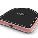 Qi Fast Wireless Charging Pad Mat Plate (NO AC Adapter) for Galaxy Note 8 S8 S8 Plus S7 Edge S7 S6 Edge Plus Note 5, Standard Charge for iPhone X iPhone 8 iPhone 8 Plus, Pink