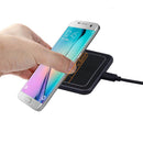 Qi Fast Wireless Charging Pad Mat Plate (NO AC Adapter) for Galaxy Note 8 S8 S8 Plus S7 Edge S7 S6 Edge Plus Note 5, Standard Charge for iPhone X iPhone 8 iPhone 8 Plus, Gray
