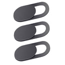 3 Pack Webcam Cover Privacy Sticker - Removable & Reusable Web Camera Cover for Android PC Laptops MacBooks IOS Smartphones iPad Tablet ect -T1 Black