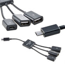 Micro Usb HUB Adaptor with Power ? 3-Port Charging OTG Host Cable Cord Adapter for Raspberry Pi 2 3 Pi Zero Android Smart Phone Tablet Samsung Galaxy HTC