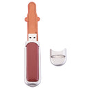 Metal and PU Leather USB 2.0 Flash Memory Drive Stick Pen Thumb U Disk For Data Storages 32GB Brown