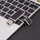 USB 2.0 Flash Memory Drive Thumb Pen U Disk Sticks Fast Storage with Cap Key Ring Design Waterproof Black 32GB
