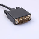 DP to DVI Cable Male to Male DisplayPort to DVI-D 24+1 Adapter Cable Support 1080P Full HD with Gold-Plated for DisplayPort Enabled Desktops/Laptops to Connect to DVI Displays 6ft