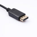 DP to DVI Cable Male to Male DisplayPort to DVI-D 24+1 Adapter Cable Support 1080P Full HD with Gold-Plated for DisplayPort Enabled Desktops/Laptops to Connect to DVI Displays 6ft
