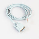 Female Serial RS232 Port to RJ45 Male Ethernet LAN Rollover Console Cable Switch Line-Blue PN Connector
