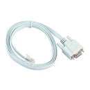 Female Serial RS232 Port to RJ45 Male Ethernet LAN Rollover Console Cable Switch Line-Blue PN Connector