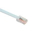 Female Serial RS232 Port to RJ45 Male Ethernet LAN Rollover Console Cable Switch Line-Blue PN Connector