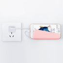 ABS Charging Holder Non-slip Wall Mount Stand for iPhone, iPad, Android and Windows Tablet,eReader or Smartphone Pink