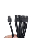24-Pin 20+4Pin Triple PSU ATX Power Supply Motherboard Adapter Cable Wire