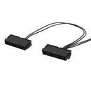 24-Pin 20+4Pin Triple PSU ATX Power Supply Motherboard Adapter Cable Wire