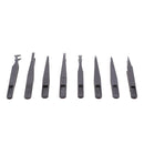 8 in 1 Professional Multi-purpose Plastic Anti-Static Tweezers Set Repair Tools for iPhone X 8 8 Plus Samsung Galaxy S8 S8+ Smart Phones, iPads, Laptops