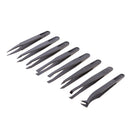 8 in 1 Professional Multi-purpose Plastic Anti-Static Tweezers Set Repair Tools for iPhone X 8 8 Plus Samsung Galaxy S8 S8+ Smart Phones, iPads, Laptops