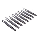 8 in 1 Professional Multi-purpose Plastic Anti-Static Tweezers Set Repair Tools for iPhone X 8 8 Plus Samsung Galaxy S8 S8+ Smart Phones, iPads, Laptops
