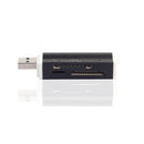 SD Card Reader USB 2.0 Card Hub Adapter Read 4 Cards Simultaneously CF, CFI, TF, SDXC, SDHC, SD, MMC, Micro SDXC, MicroSD, Micro SDHC, MS for Windows, Mac, Linux, Black