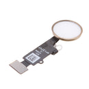 Replacement Home Menu Button for iPhone 8 / 8 Plus with Flex Cable Touch ID Sensor Main Key Assembly, Gold