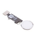 Replacement Home Menu Button for iPhone 8 / 8 Plus with Flex Cable Touch ID Sensor Main Key Assembly, Silver