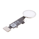 Replacement Home Menu Button for iPhone 8 / 8 Plus with Flex Cable Touch ID Sensor Main Key Assembly, Silver