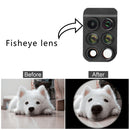 Phone Lens Case Cover for iPhone X , 6 in 1 160Â° Fisheye Lens + 10X/20X Macro Lens + 0.65X Wide Angle Lens + Telescope Lens with Dust Proof Plastic Case with for iPhone X