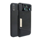 Phone Lens Case Cover for iPhone X , 6 in 1 160Â° Fisheye Lens + 10X/20X Macro Lens + 0.65X Wide Angle Lens + Telescope Lens with Dust Proof Plastic Case with for iPhone X