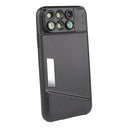 Phone Lens Case Cover for iPhone X , 6 in 1 160Â° Fisheye Lens + 10X/20X Macro Lens + 0.65X Wide Angle Lens + Telescope Lens with Dust Proof Plastic Case with for iPhone X