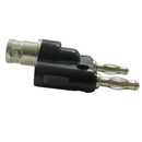Adapter BNC Female Jack to Two Dual 4mm Banana Binding Male Connector