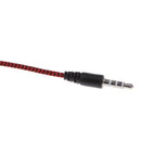 In-Ear Headphone, 3.5mm Jack Nylon Braided Bass Earbud Earphone With Mic For iPhone Samsung Red