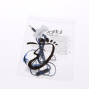 In-Ear Headphone, 3.5mm Jack Nylon Braided Bass Earbud Earphone With Mic For iPhone Samsung Blue