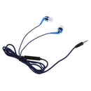 In-Ear Headphone, 3.5mm Jack Nylon Braided Bass Earbud Earphone With Mic For iPhone Samsung Blue