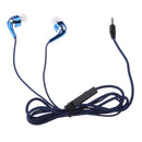 In-Ear Headphone, 3.5mm Jack Nylon Braided Bass Earbud Earphone With Mic For iPhone Samsung Blue