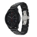 Luxury 20mm Ceramic Bracelet Watch Band Strap Deployment Clasp for Samsung Gear S2 Classic , Huawei Watch 2 , Garmin Vivoactive 3 , Pebble Round Large , Moto360 Gen2 Men's 42mm